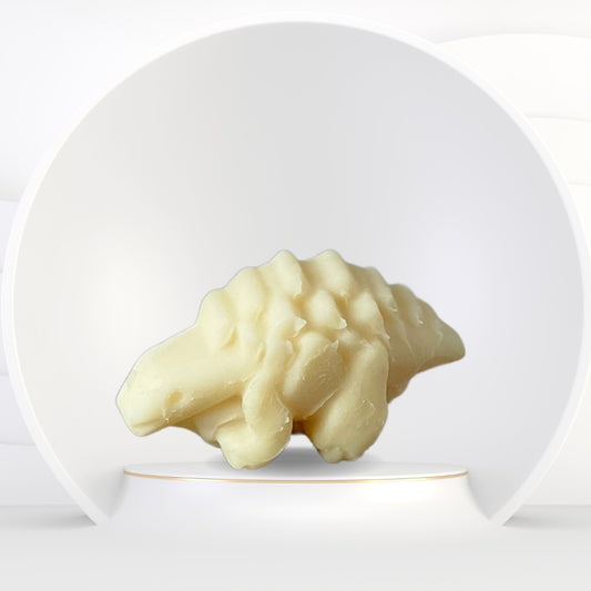 Natural dinosaur-shaped kids’ soap bar for hair and body