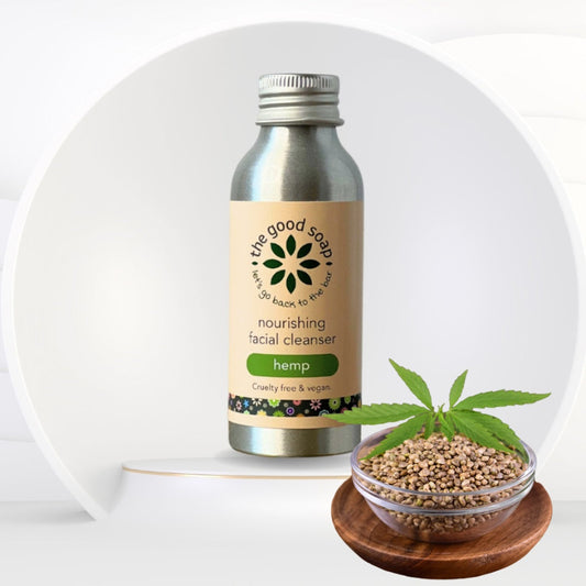 The Good Soap hemp seed oil cleanser for clear, refreshed skin
