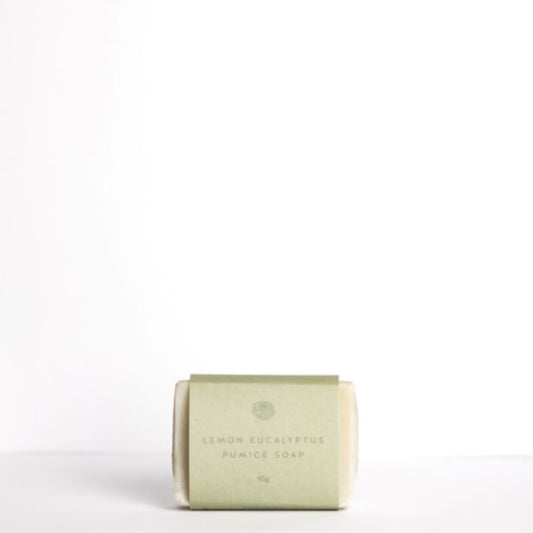 Laundry Garden Lemon Eucalyptus Pumice Soap on a white background