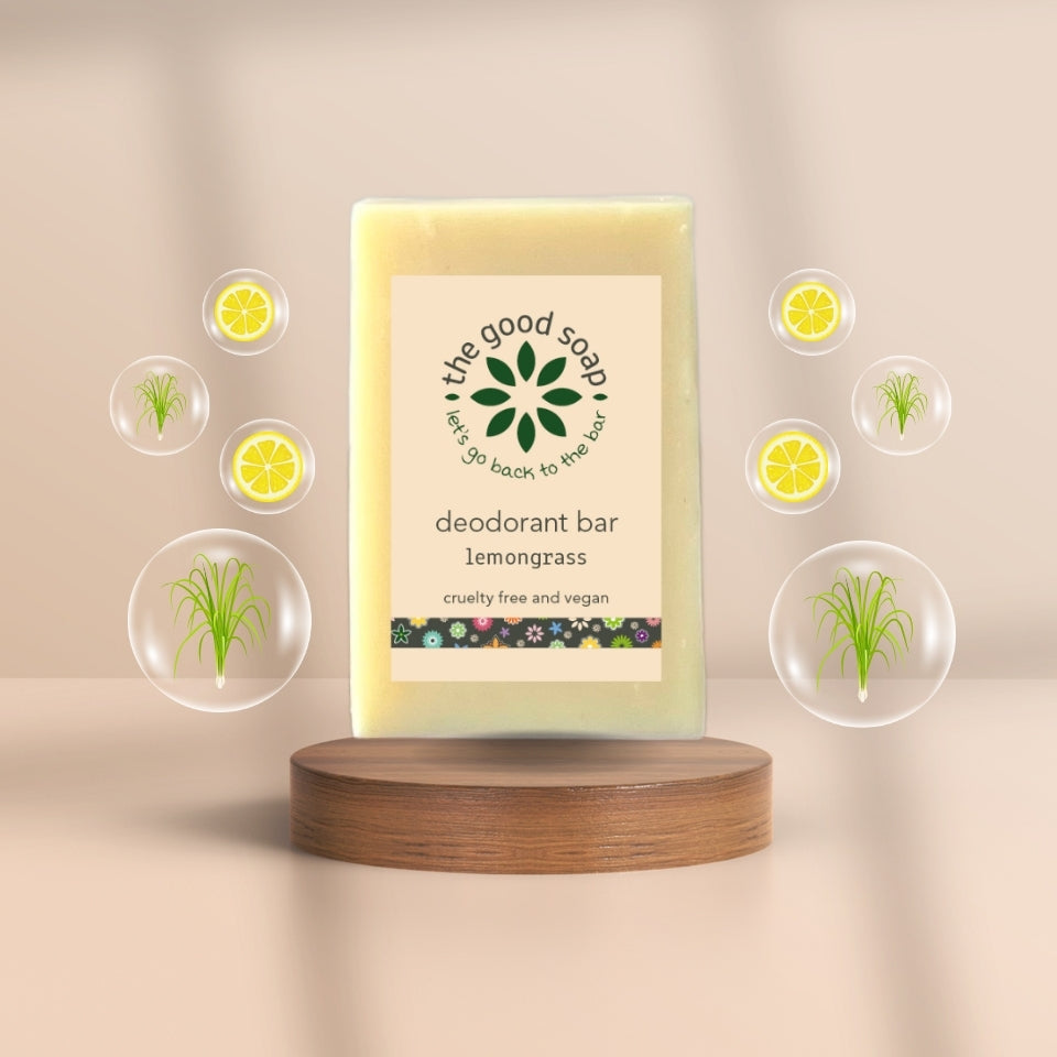 Vegan deodorant bar with lemongrass – eco-friendly and effective