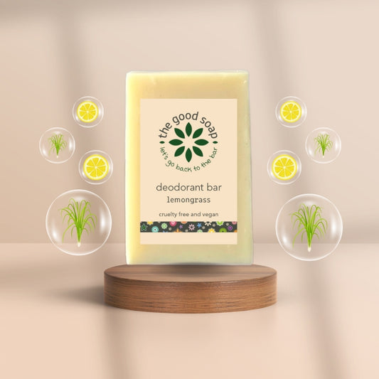 Vegan deodorant bar with lemongrass – eco-friendly and effective