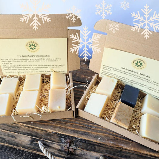 Pair of mini soap selection boxes