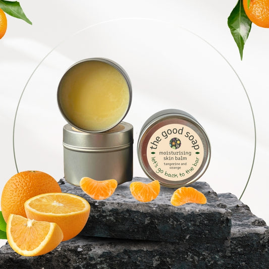 Tangerine and orange shea butter balm – brightening moisturiser for face and body