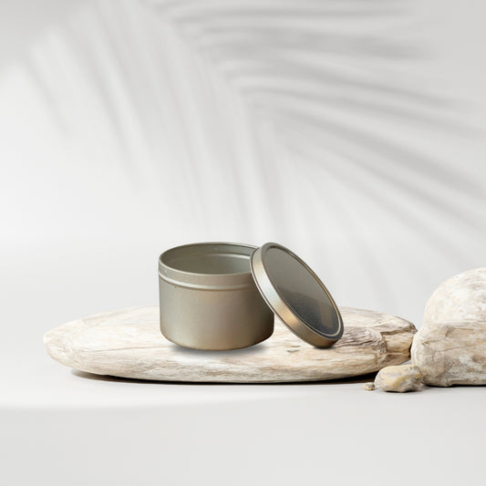 Reusable metal round storage tin – eco-friendly and plastic-free