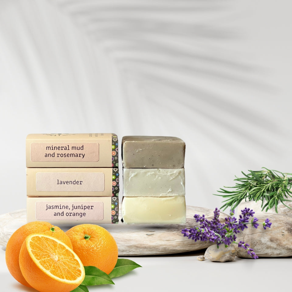 Natural floral soap set – gentle scents and eco-friendly packaging