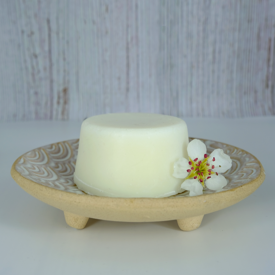 The Good Soap Baby Soap on a ceramic soap dish