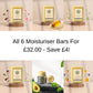 All Six Solid Moisturiser Bars