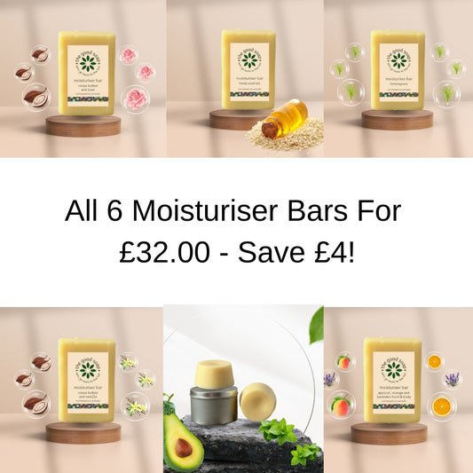 All Six Solid Moisturiser Bars