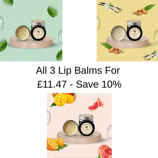 All three lip balms from The Good Soap