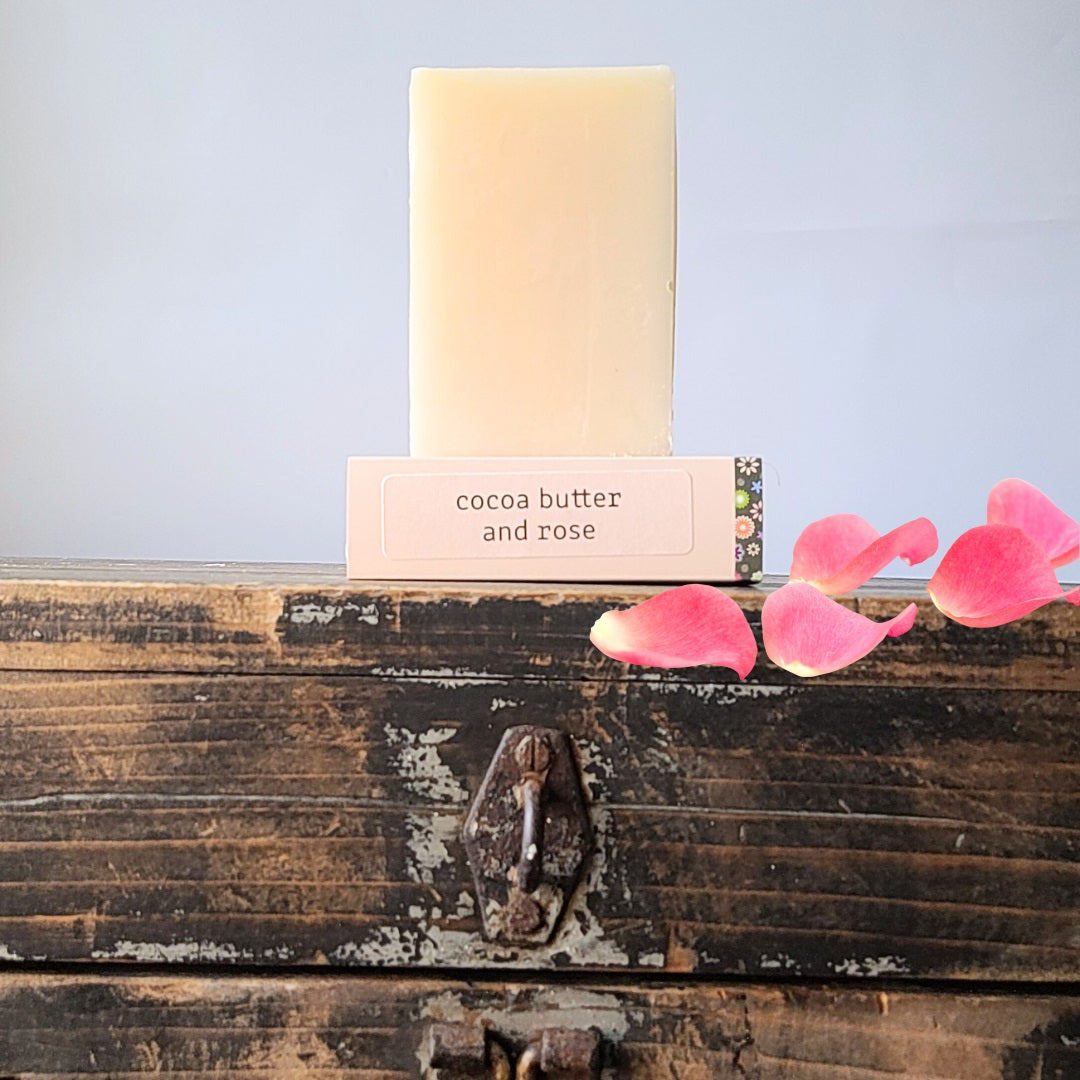 Cocoa Butter and Rose Soap Shampoo Bar