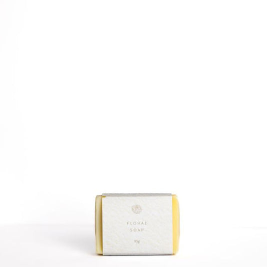 Laundry Garden Floral Soap Bar on a white background