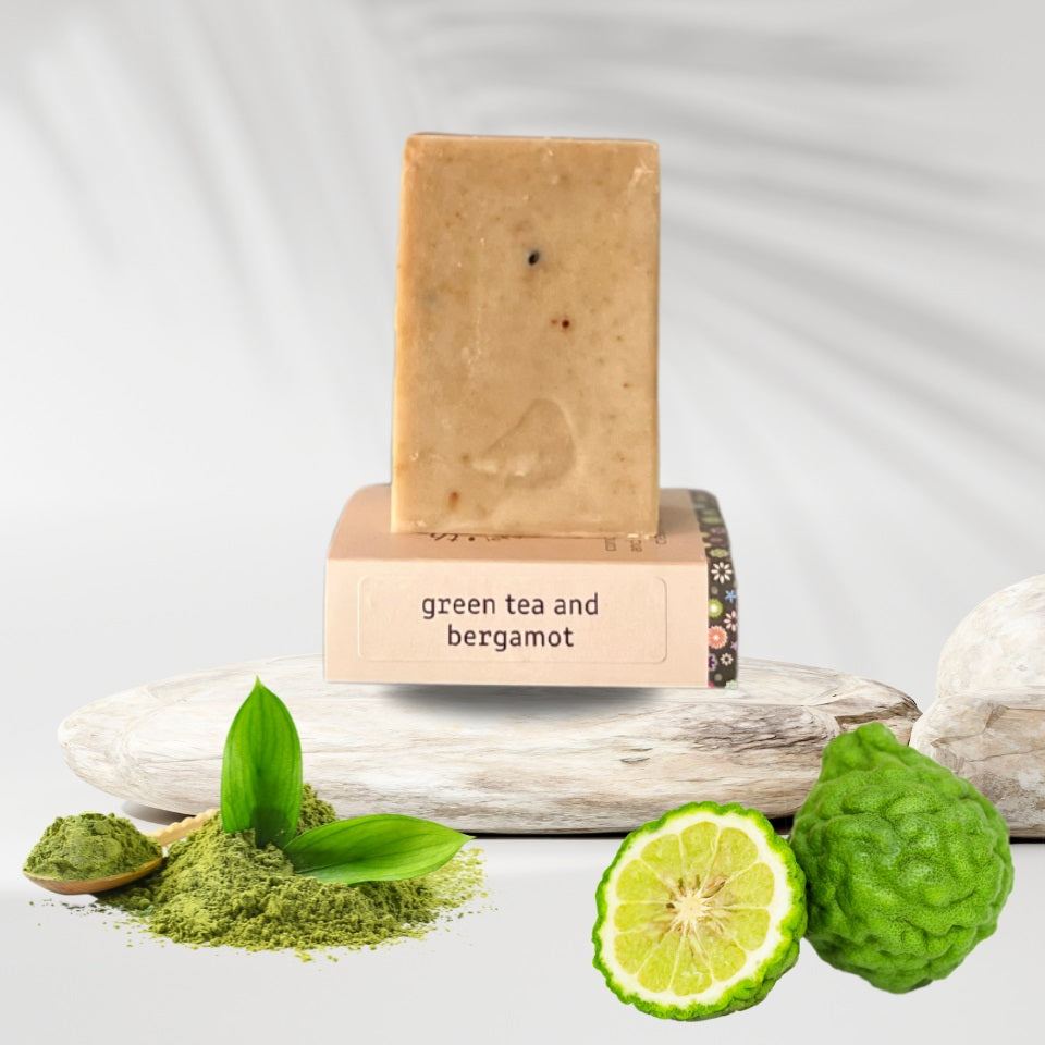 Green Tea and Bergamot Soap / Shampoo Bar