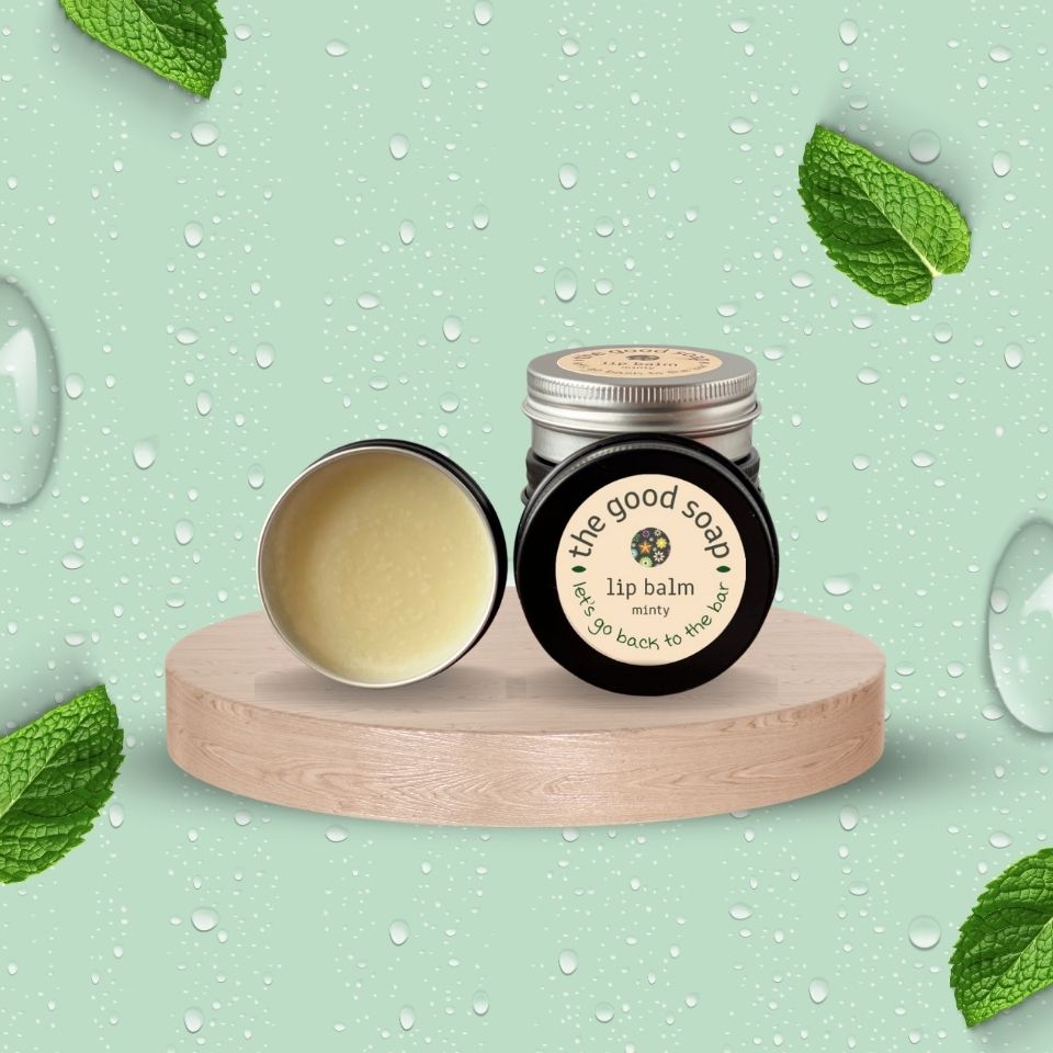 Cocoa Butter and Mint Lip Balm