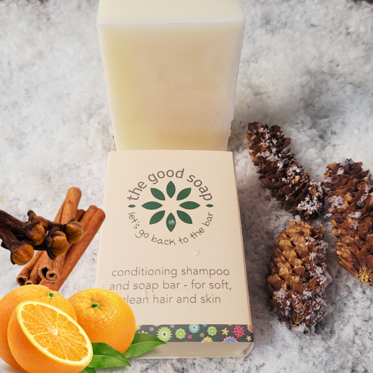 Spiced Orange Soap Shampoo Bar, The Good Soap